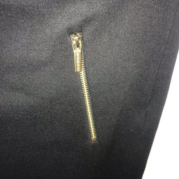 Michael Kors Pencil Skirt with Gold Zippers-Size 8 - Picture 4 of 8